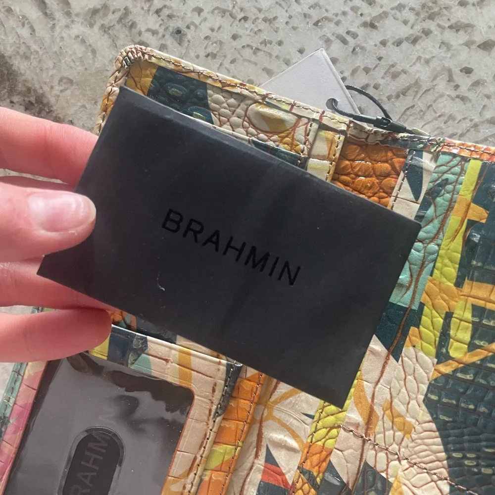 Brahmin Ady Retro Jungle Melbourne Wallet Genuine Leather - Picture 5 of 11